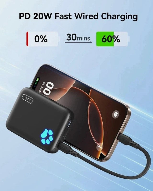 INIU Magsafe Power Bank 10000 mAh 20 W Magnetisches Schnelles Ladegerät