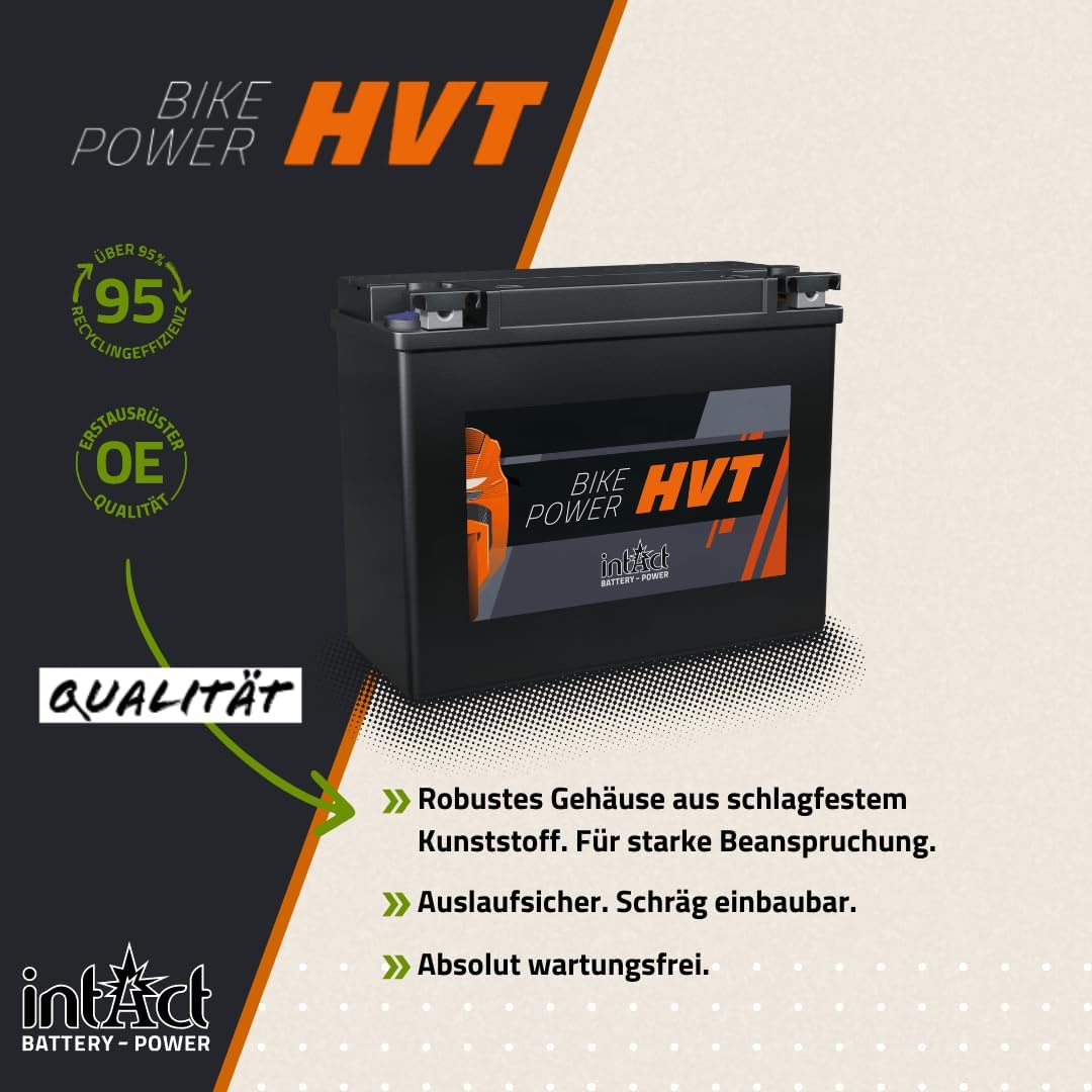 intAct Bike-Power Motorradbatterie HVT YTX24HL-BS 12V 23Ah HVT-06