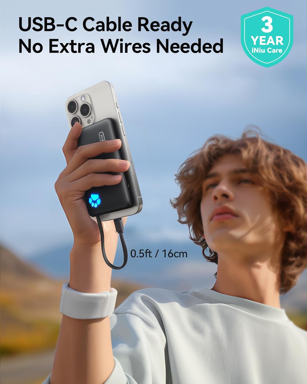 INIU Magsafe Power Bank 10000 mAh 20 W Magnetisches Schnelles Ladegerät