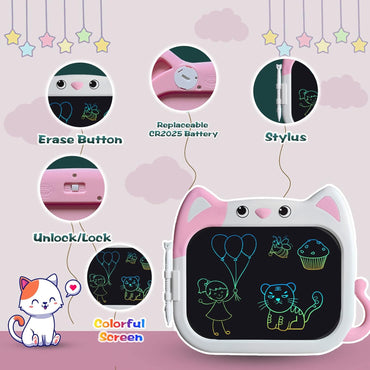 Kinder-Zeichentablett, Schreibtablett 1"0 zoll rosa