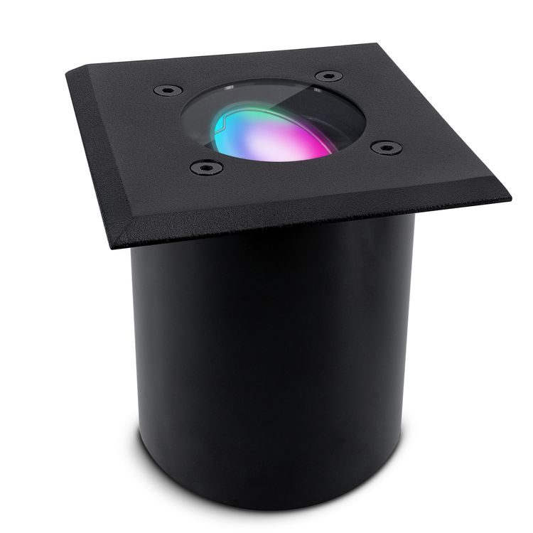 SSC-LUXon JUAVI Lampe de jardin IP67, noir, noir, barre d'éclairage, porte-jardin