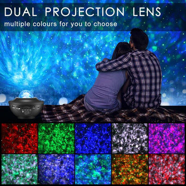 Joycabin Sternenhimmel Projektor Galaxy Light Nachtlicht Ozeanwelle LED Aurora Bluetooth Musik Lampe