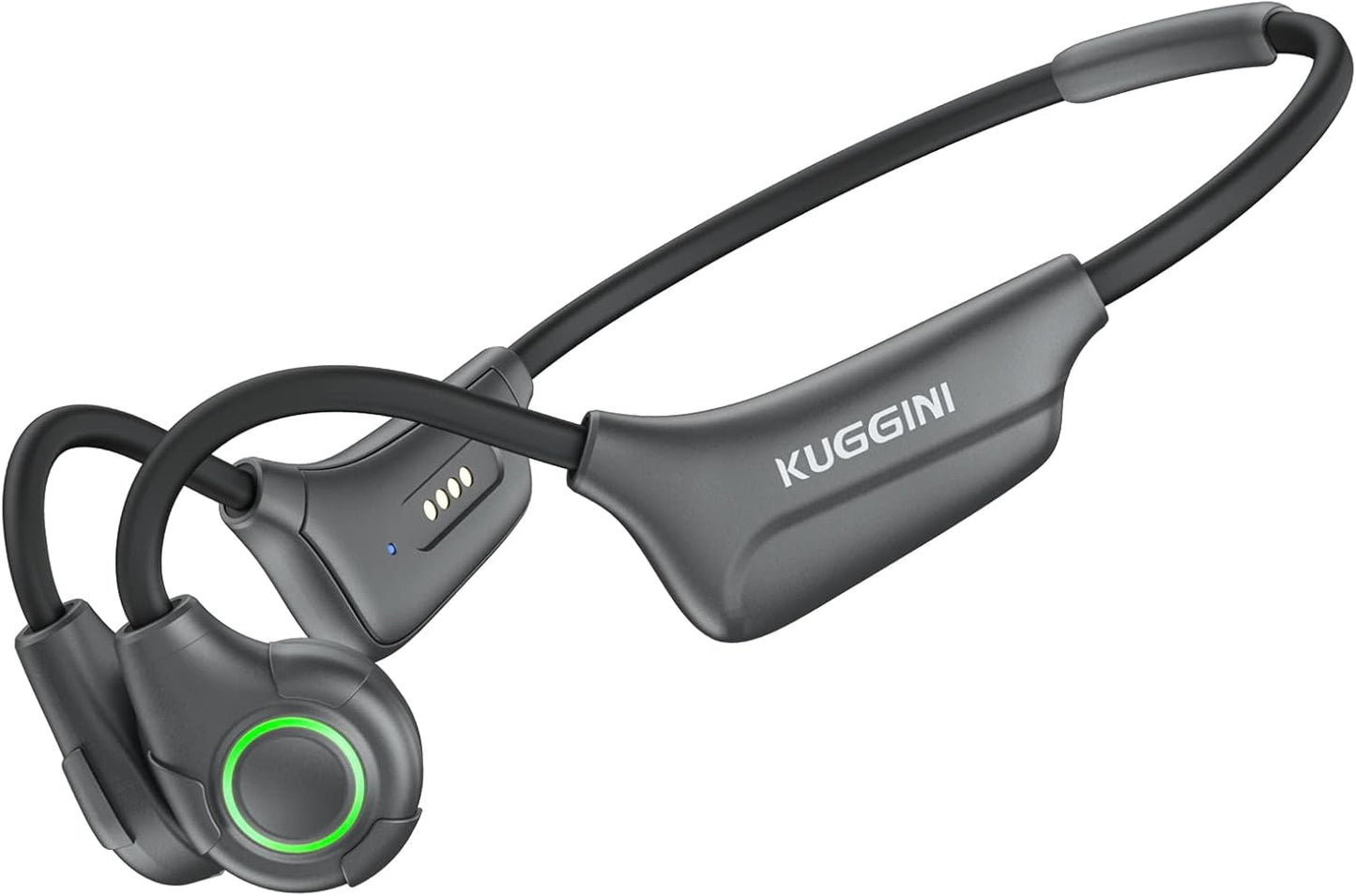 Kuggini Knochenschall Kopfhörer, Open Ear Kopfhörer mit Mikrofon, Bone Conduction Kopfhörer Bluetooth 5.2, IP67 Wasserdicht, Ultra leichte Sport Kopfhörer, zum Radfahren, für Training, Laufen