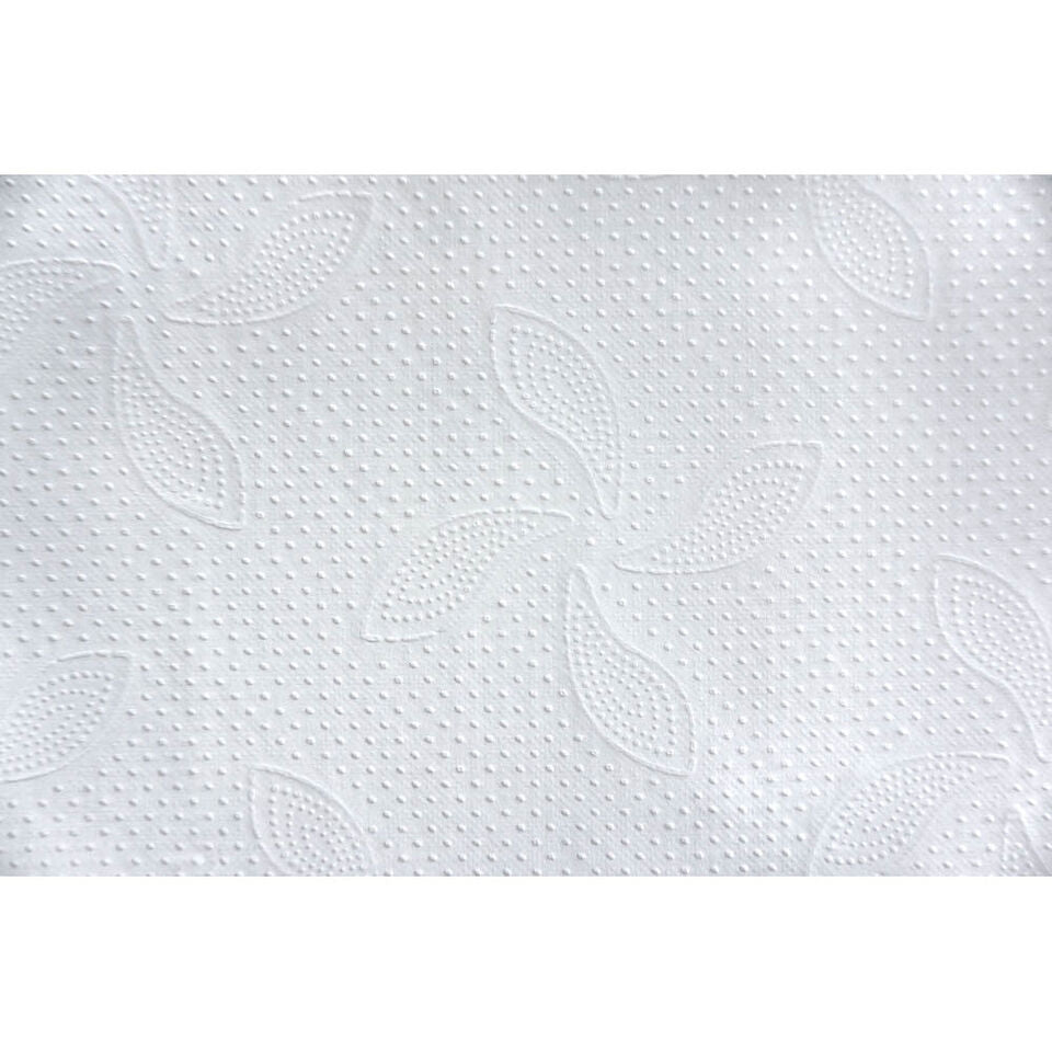 Katrin Papierhandtücher Non Stop L2 2-lagig, weiß, 20,3 cm x 32 cm aus Zellstoff mit W-Falzung - 3000 Blatt