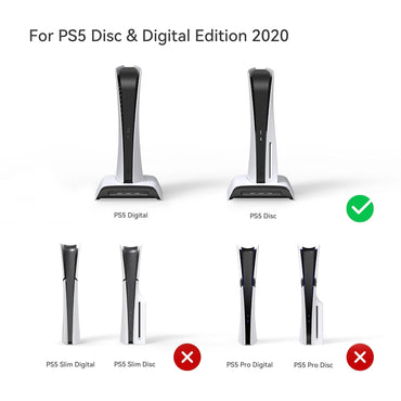 KIWIHOME Vertikale Kühler für PS5 Standfuß |Multifunktion Ständer RGB