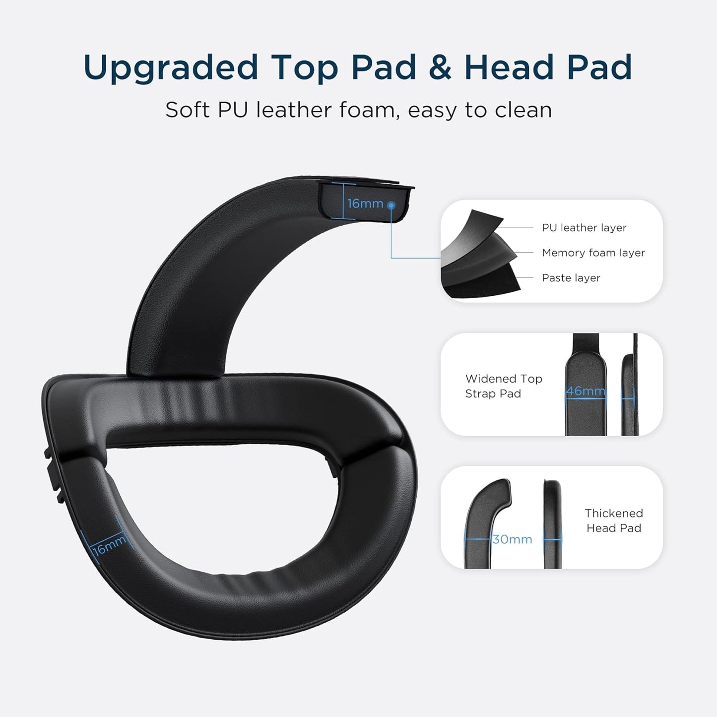 KIWI Design Enhanced Elite Strap, stirnband für Quest 2 mit Batterieband, 4-in-1 Quest 2 Kopfbandzubehör (Batterie nicht im Lieferumfang enthalten)
