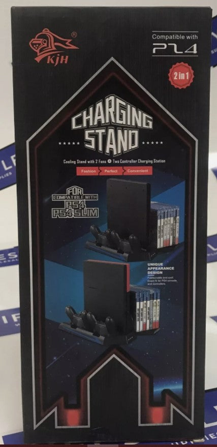 KJH Ladestation für PS4 und PS4 Slim Kühler Ladeständer, Ladegerät