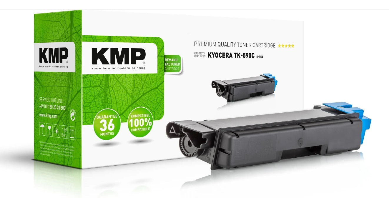 KMP K-T53 Toner cyan kompatibel zu Kyocera TK-590 C