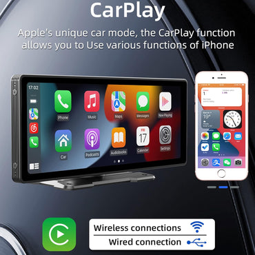 Kmutzy Autoradio Touchscreen mit Apple CarPlay und Android Auto, 9-Zoll-HD-Monitor