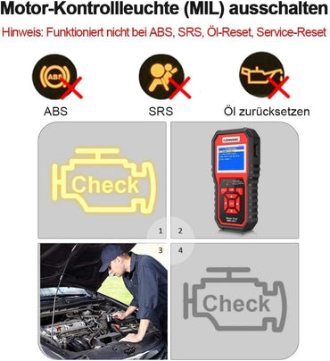 Outil de diagnostic automatique KONNWEI KW850 OBDII Scanner, lecteur de codes de voyant moteur