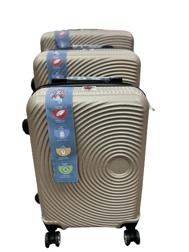 Ensemble de valises de voyage 3 pièces. Valise à roulettes avec sac à roulettes amovible
