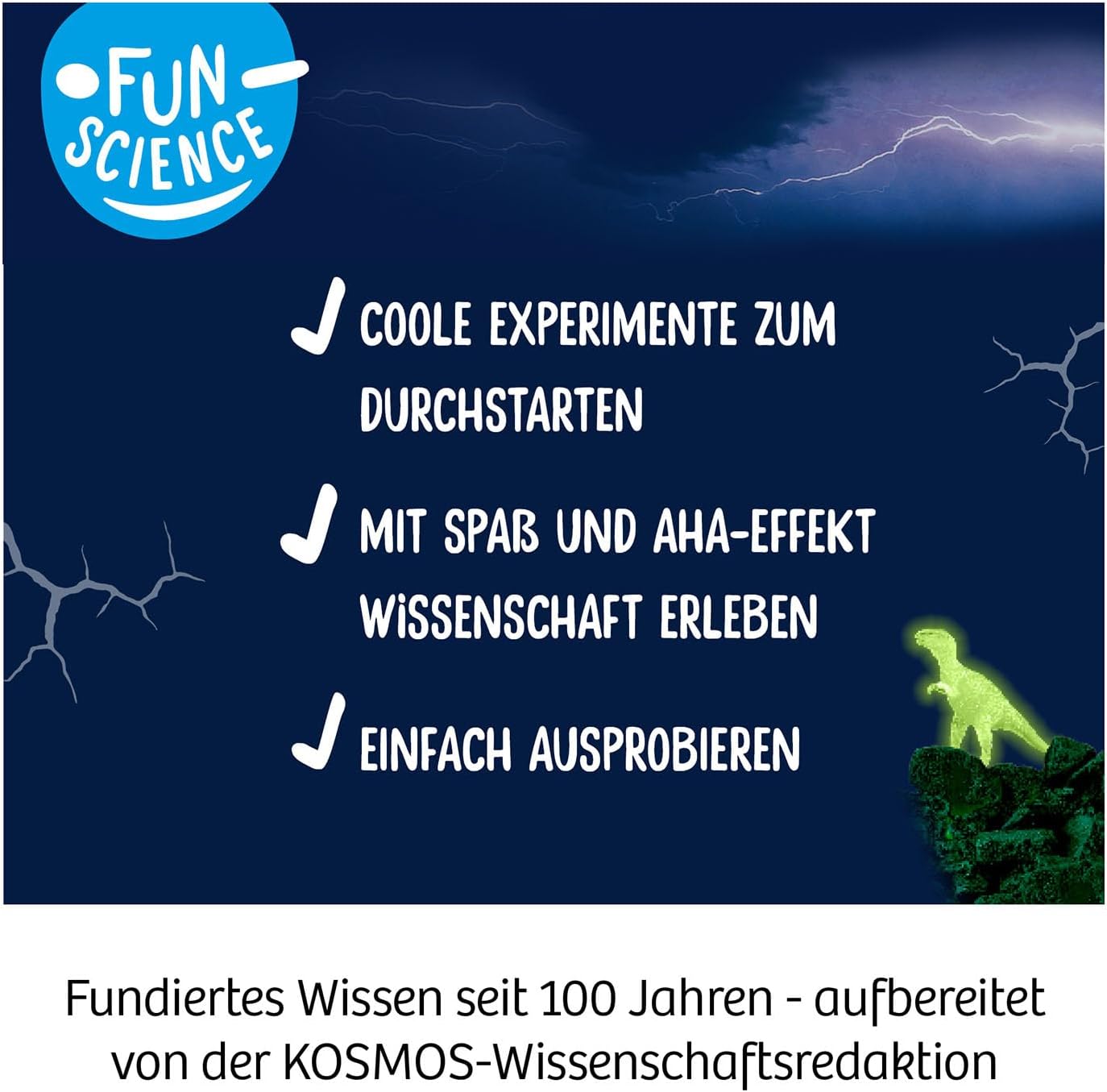 KOSMOS 654276 Fun Science Schwarzlicht-Expedition, Ausgrabungsset,