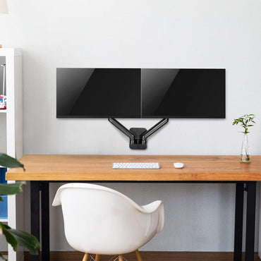 LogiLink BP0146 - Support de moniteur 2 voies, 17–32", alimentation à gaz, 90–540 mm, noir