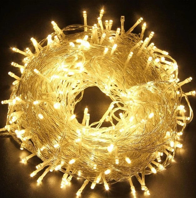 30M 300 LED Lichterkette Warmweiß 8 Lichtmodi Party Garten Innen Außen Deko Weihnachtsbeleuchtung