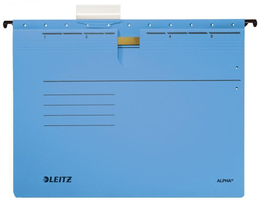 Leitz Hängehefter ALPHA® A4, kaufmännische Heftung, blau