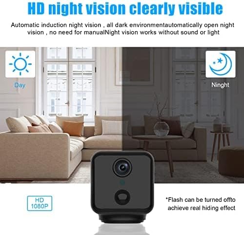 Mini Kamera 1080P HD WLAN Überwachungskamera Bewegungssensor Nachtsicht