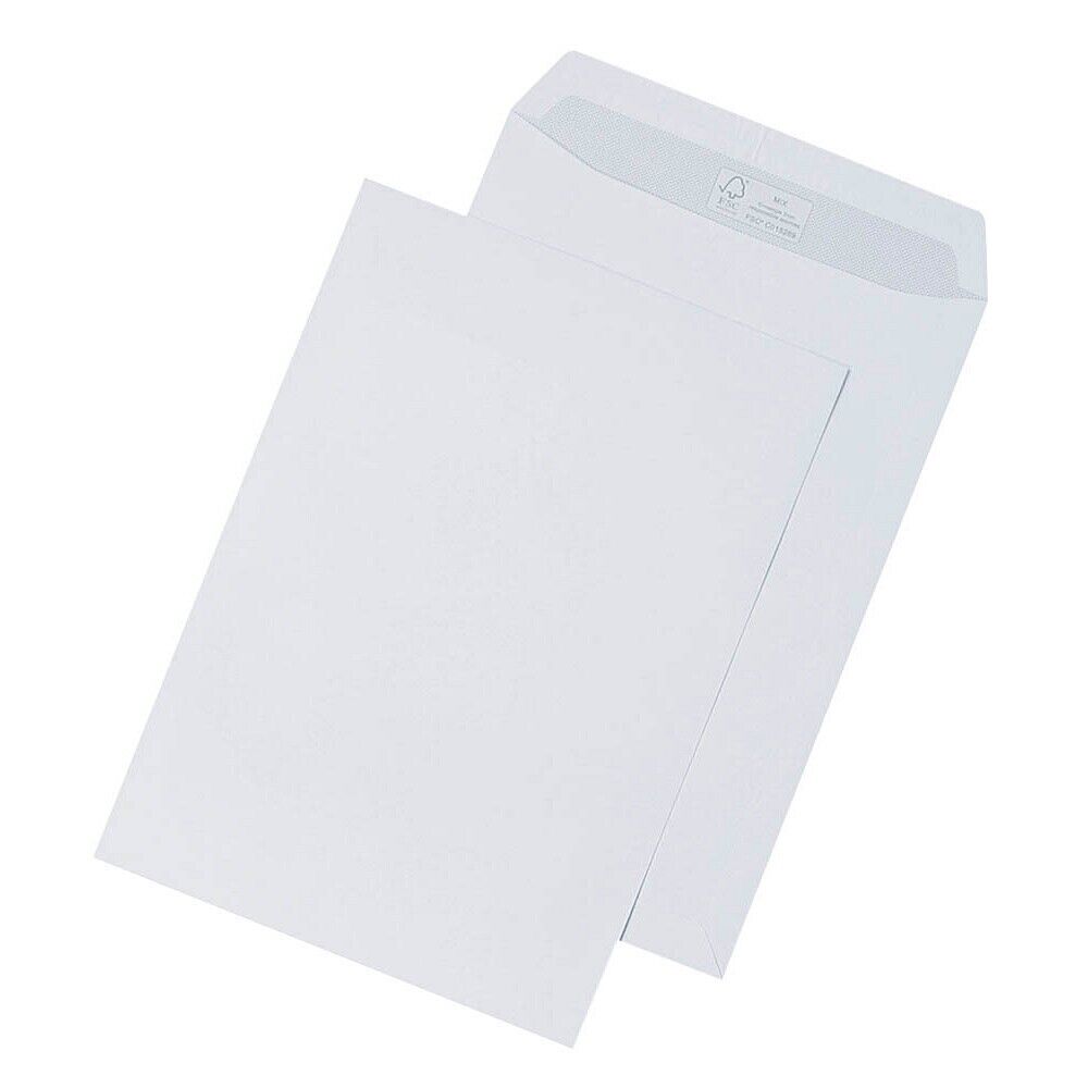 200 X MAILmedia Versandtaschen haftklebung DIN C4 ohne Fenster weiß 200 St.