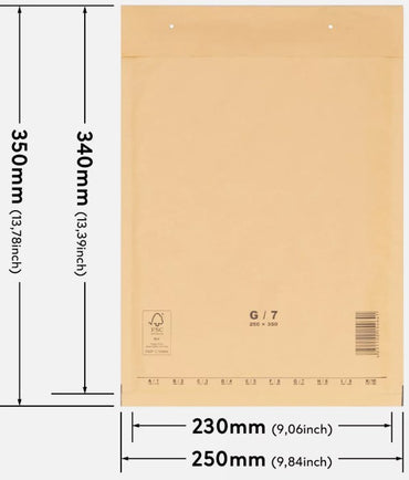 Mailmedia 100 Stück Luftpolster-Versandtaschen Airpoc, 25x35 cm, im Großpack