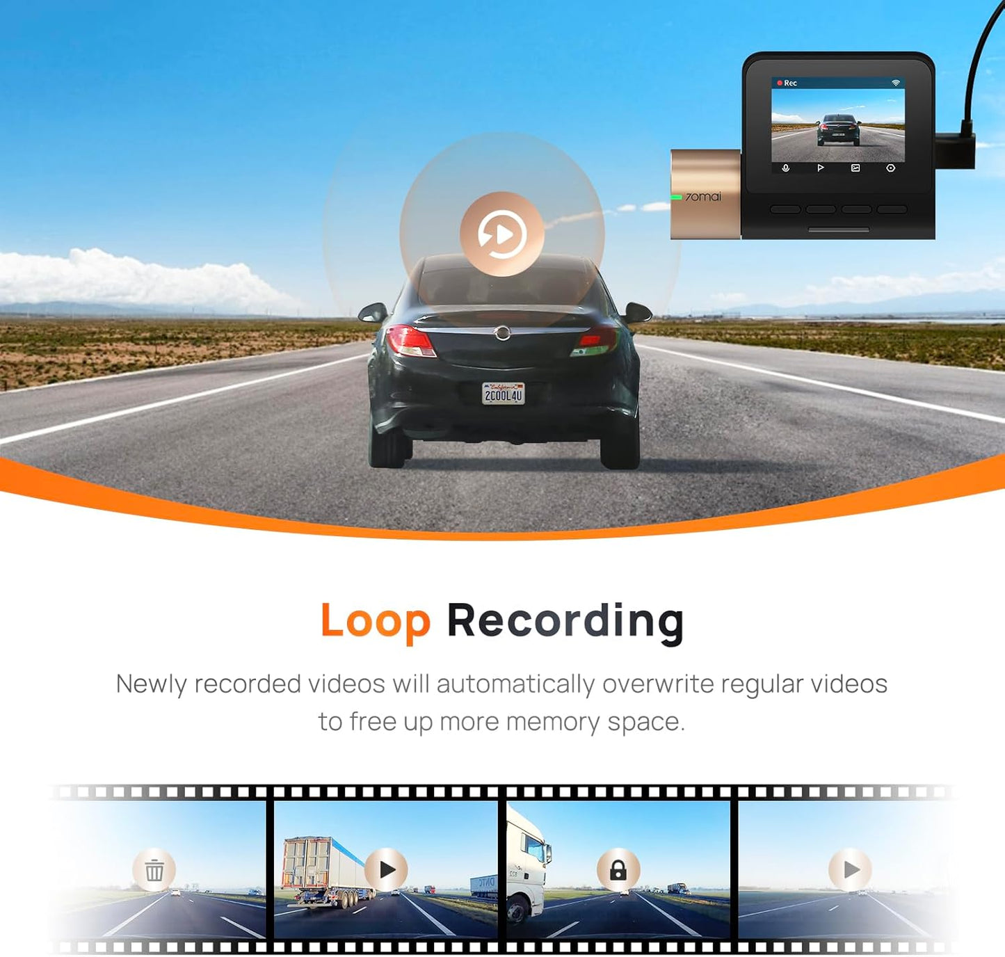 Xiaomi 70mai Dashcam Lite 1080p Full HD - D08