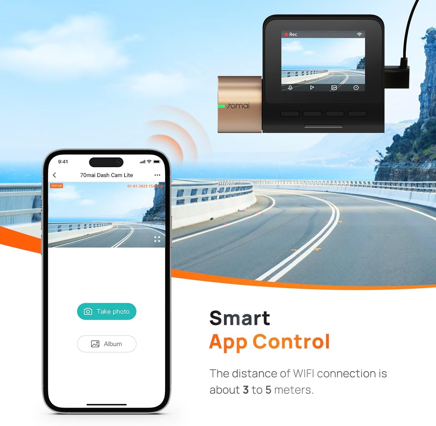 Xiaomi 70mai Dashcam Lite 1080p Full HD - D08