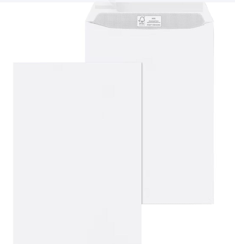 Briefumschläge Mailmedia, C4 100 g/m² ohne Fenster, halbfarbig - 250 Stück
