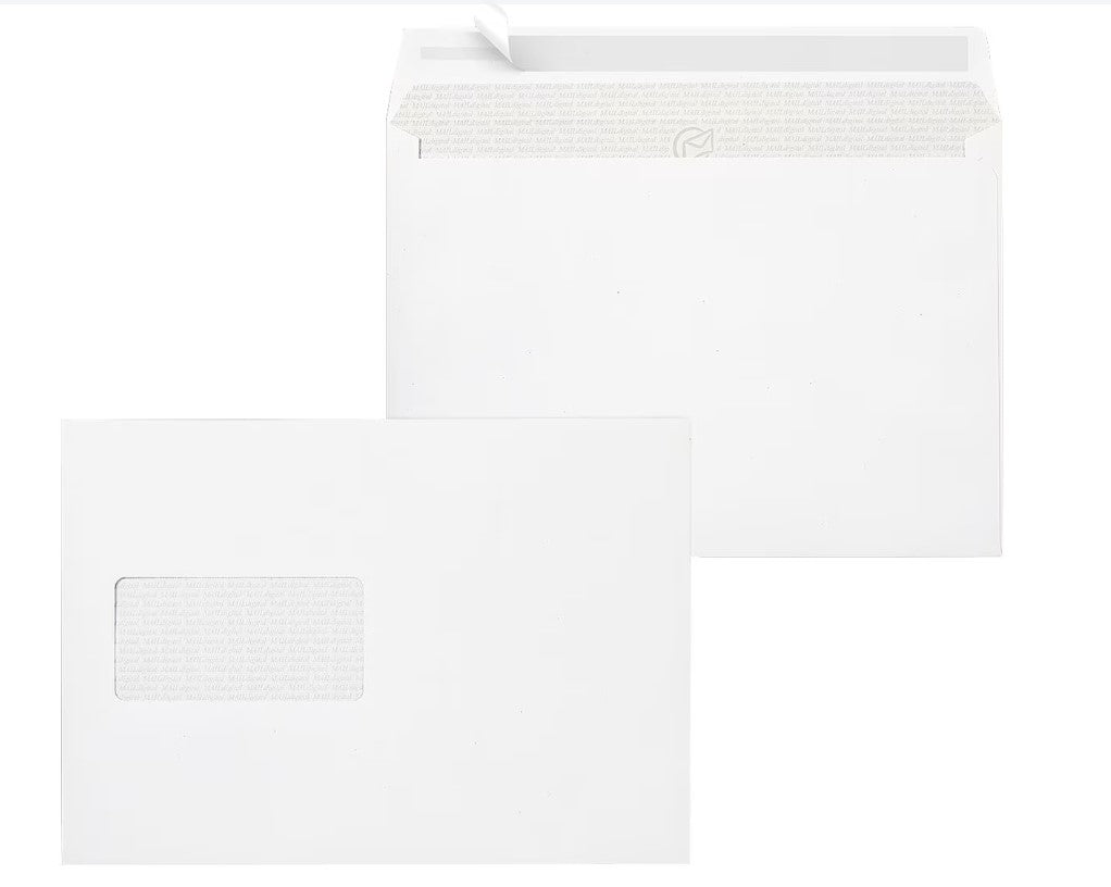 Mailmedia Briefumschläge Maildigital, C5 100 g/m² mit Fenster, halblang - 250 Stück