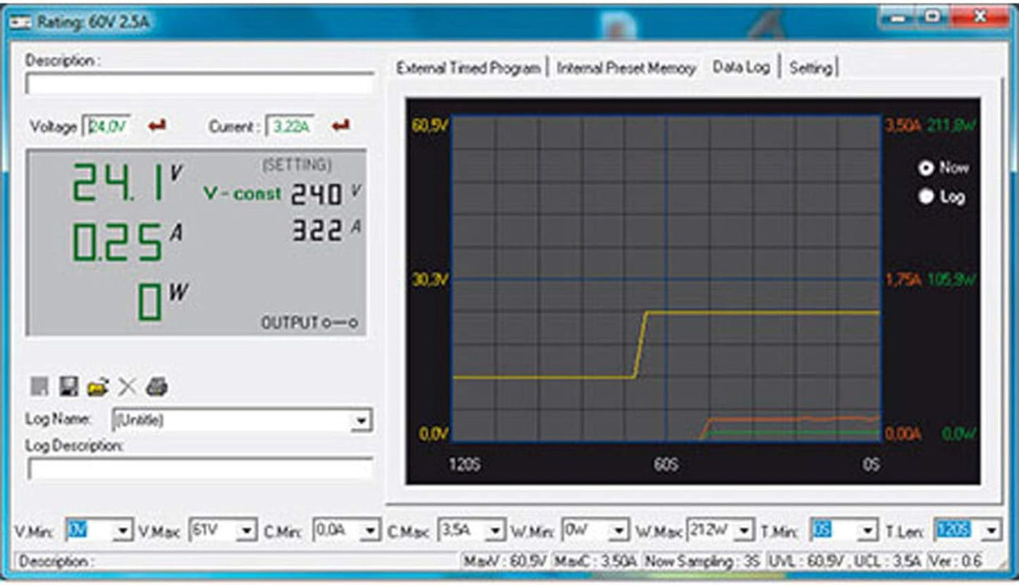Manson Laborschaltnetzteil HCS-3202 (1-36 V/0-10 A) avec connecteur USB, programmable