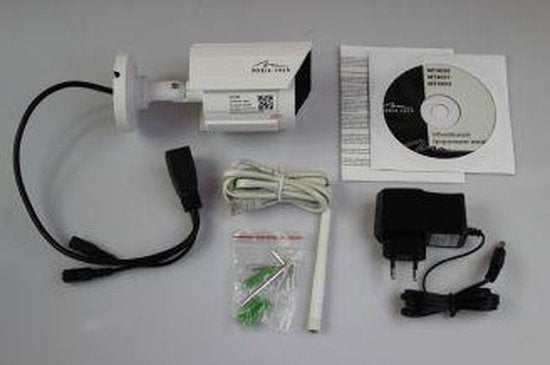 Media Tech MT4052 WLAN IP-Überwachungskamera, HD 720p, Outdoor, IR-Nachtsicht, Mobil- & PC-Steuerung,