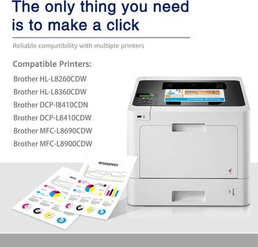 7Magic TN423 Tonerkartusche für Brother TN-423 Schwarz Cyan Gelb Magenta (4er-Pack)