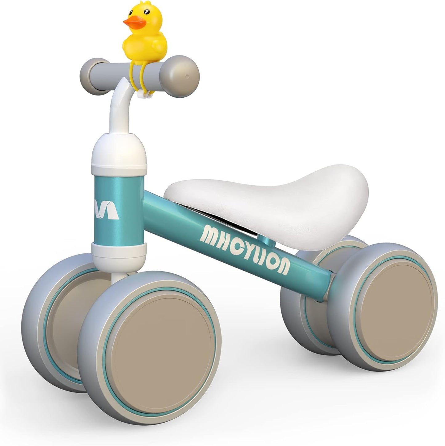 MHCYLION Kinder Laufrad Balance mit 4 Räder für 10-24 Monate Baby Grün
