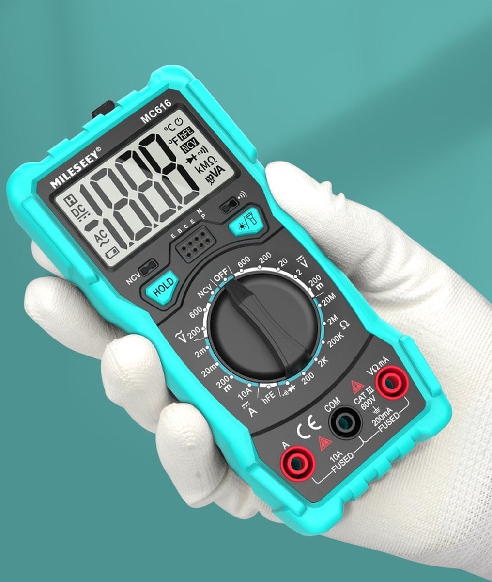 Mileseey MC616 Digital Multimeter Messgerät Auto-Range 2000Counts AC/DC Stromm Voltmeter Tester