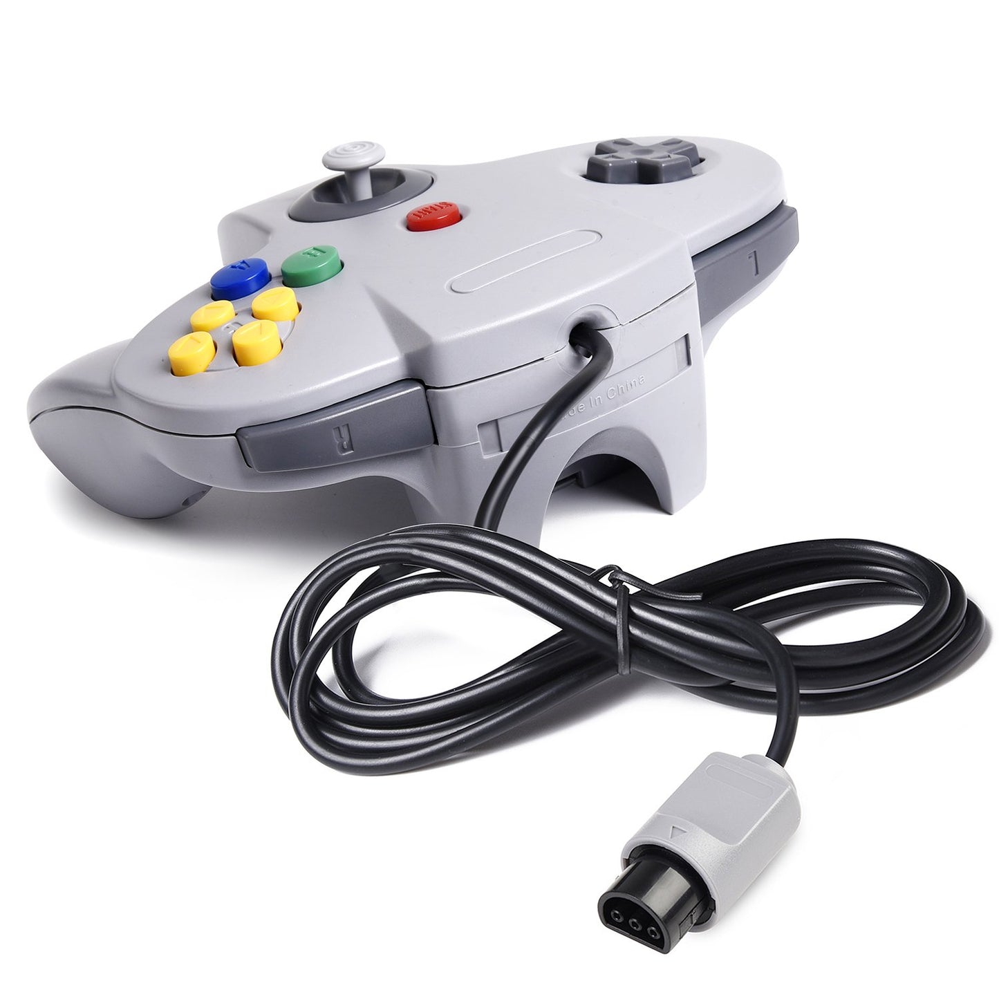 Miadore Classic Wired N64 Controller, Retro N64 Remote Joystick Grau (2er-Pack)