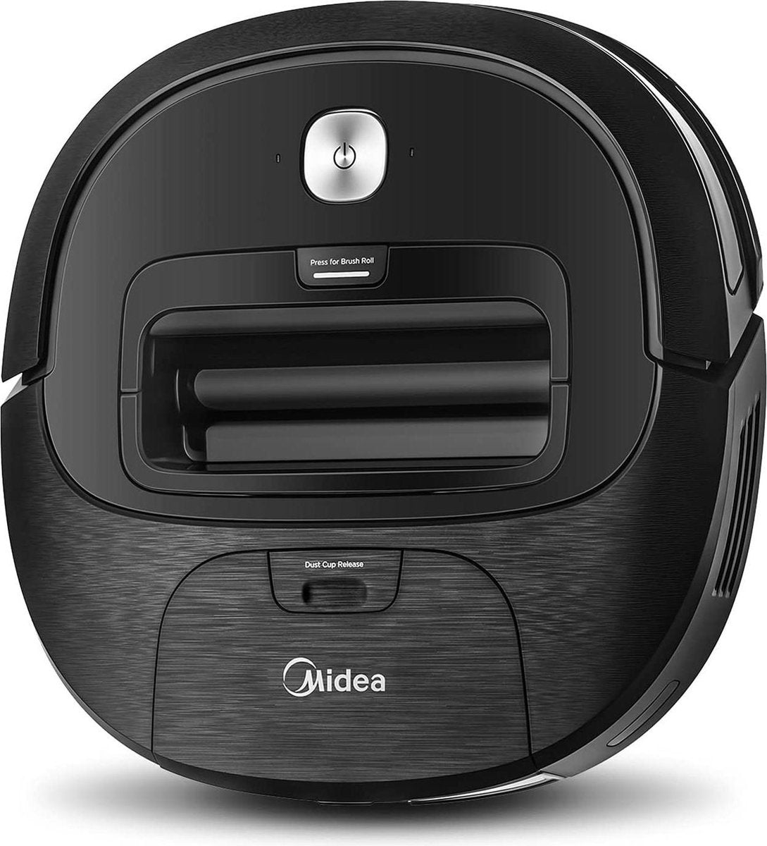 Midea Saugroboter M3S VCR20B, Saugleistung 2000 Pa, 3 Saugmodi / Saugroboter mit Ladestation & V-förmigem Borstenmuster / 90-120 Min Laufzeit, Ideal für Tierhaare, Teppiche und Herzböden, Schwarz