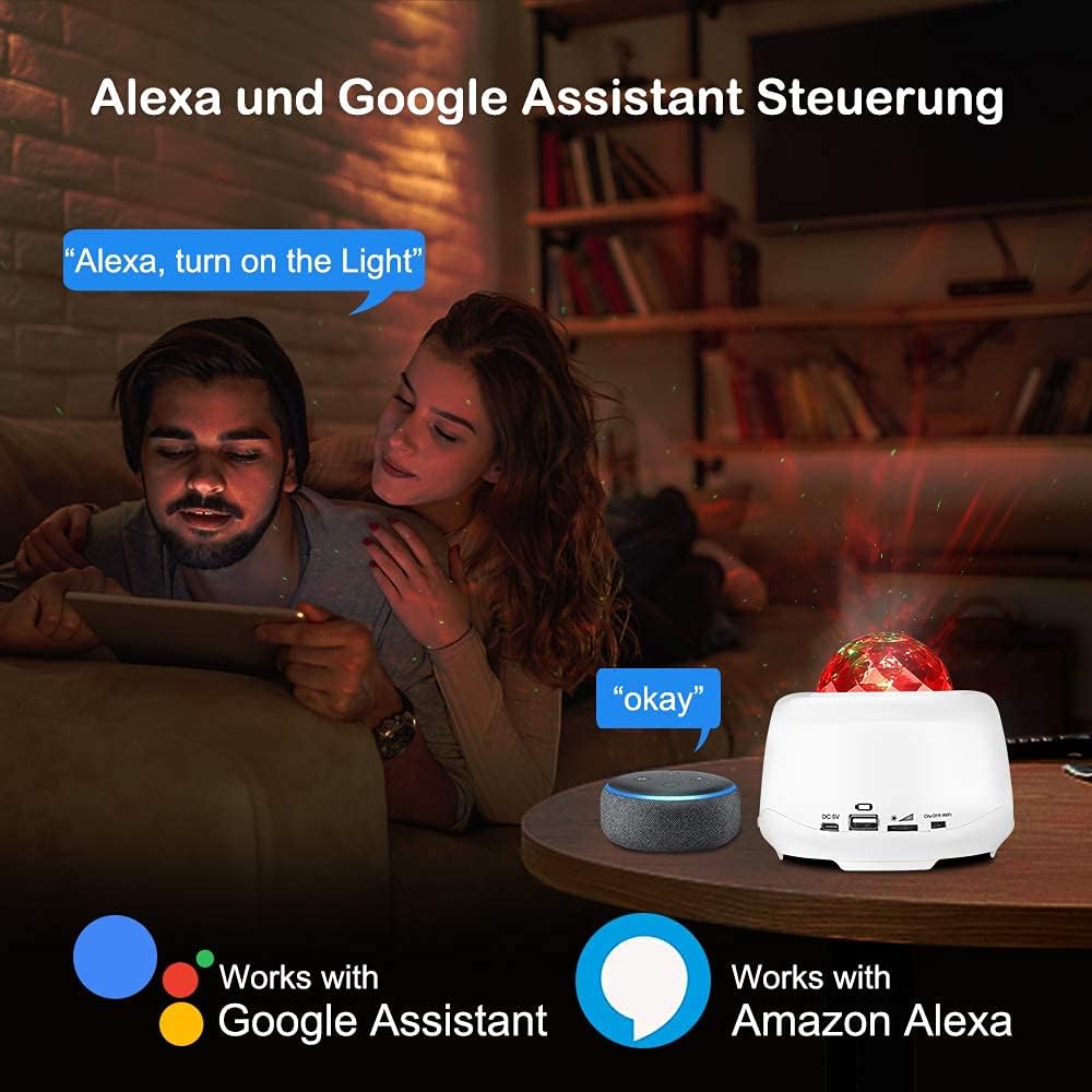 Majome LED Sternenhimmel Projecteur Galaxy - Sternenhimmel Lampe, Sternenhimmel nebu light avec Bluetooth et WiFi