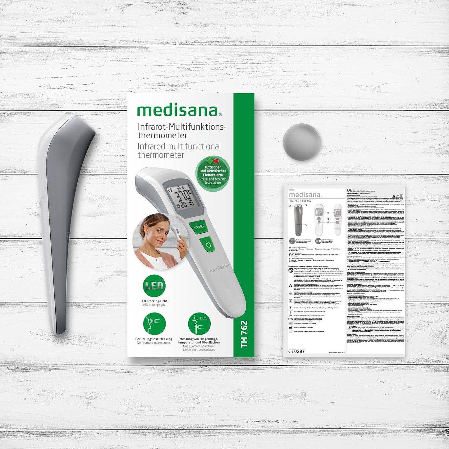 medisana TM 762 Thermomètre multifonction infrarouge berührungslos Fiebermesser