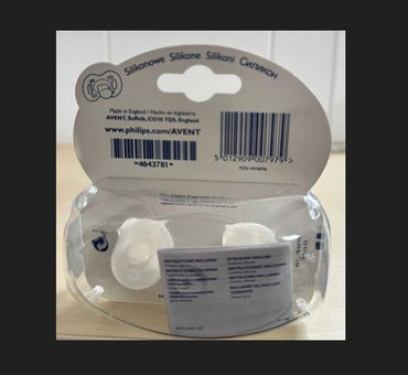 Philips Avent 2er-Pack Schnuller für 0–3 Monate und 0–6 Monate. Kieferorthopädie und zusätzlicher Luftstrom