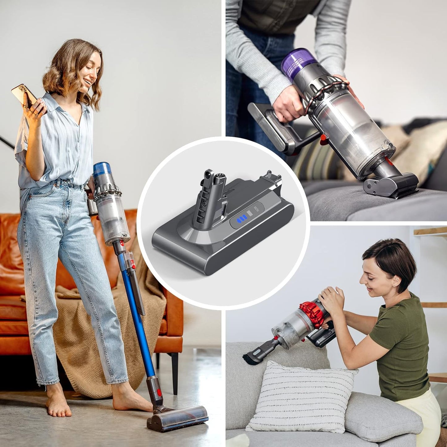 morpilot V10 Akku, 25.2V 5000mAh SV12 Ersatzakku für Dyson V10 Animal/ Absolute/ Motörhead