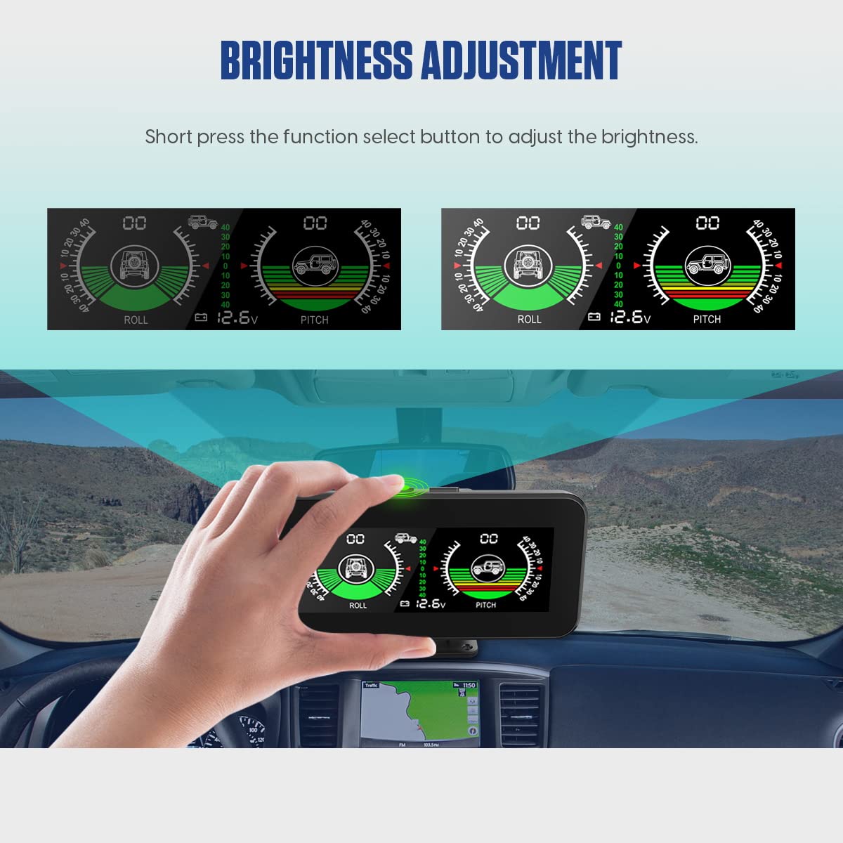 MRCARTOOL M50 Auto Neigungsmesser Kfz GPS Tacho Digital Auto HUD