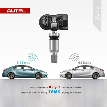 Autel MX-Sensor 315&433MHz 2in1 Reifendrucksensor TPMS Programmierbar Metallventil