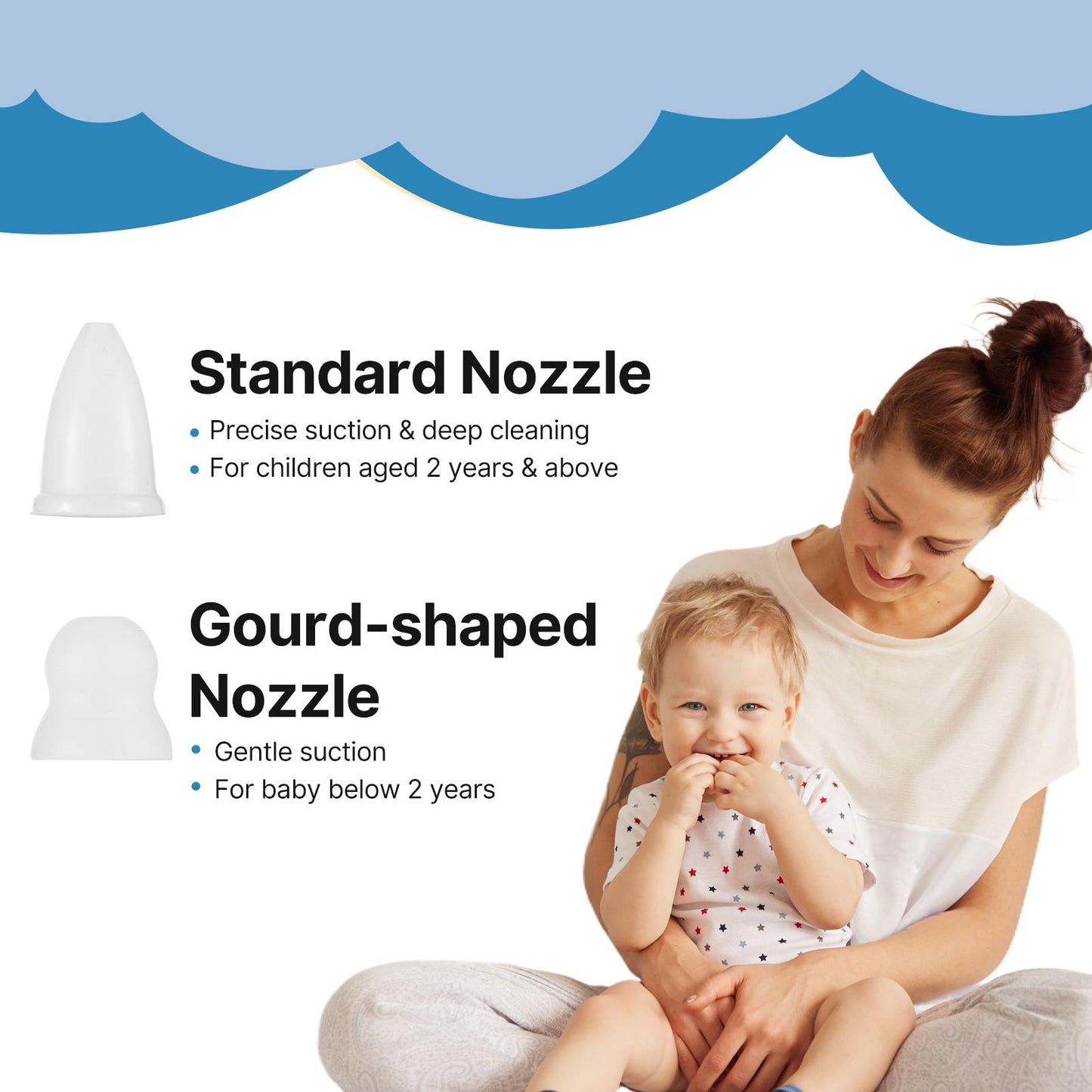 Nasensauger für Babys, elektrischer Baby-Nasensauger, elektrische Nasenabsaugung für Babys, 9 Saugstufen