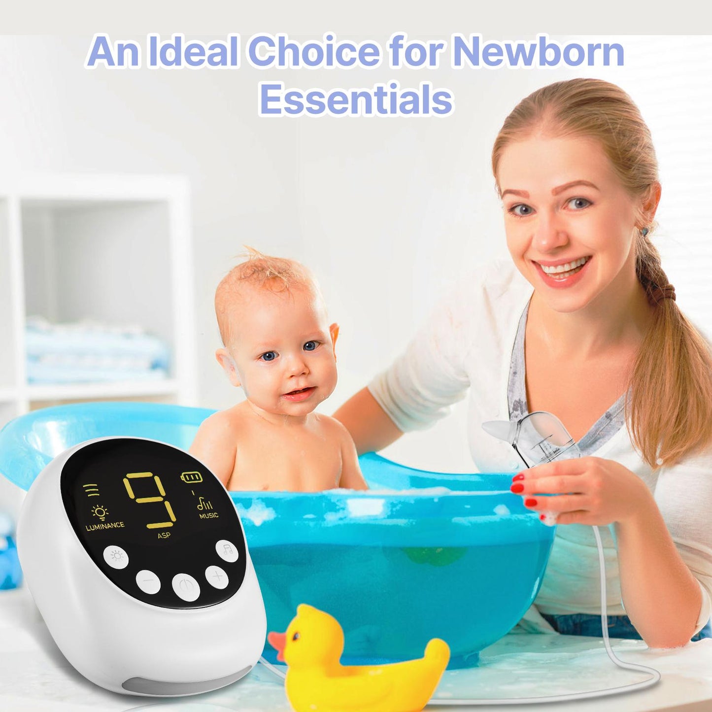 Nasensauger für Babys, elektrischer Baby-Nasensauger, elektrische Nasenabsaugung für Babys, 9 Saugstufen