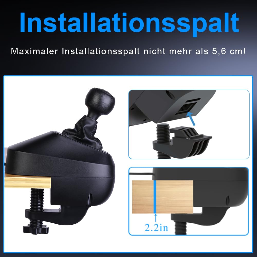 NBCP USB Driving Force Shifters für Rennspiele H Gear Shift für Lenkrad PC