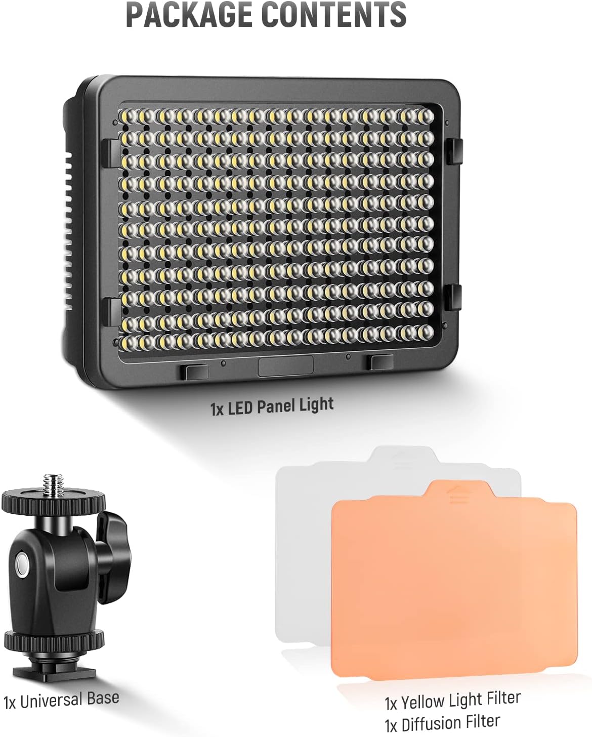 Neewer LED-Video-Beleuchtung 5600 K für Fotostudio ,Kompatibel mit Nikon, Sony / DSLR-Kameras,