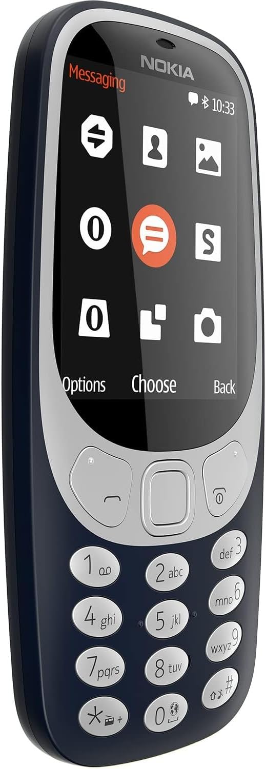 Nokia 3310 2G Vodafone 16GBMobiltelefon (2,4 Zoll Farbdisplay, 2MP Kamera, Bluetooth, Radio, MP3 Player, Dual Sim)Dunkelblau