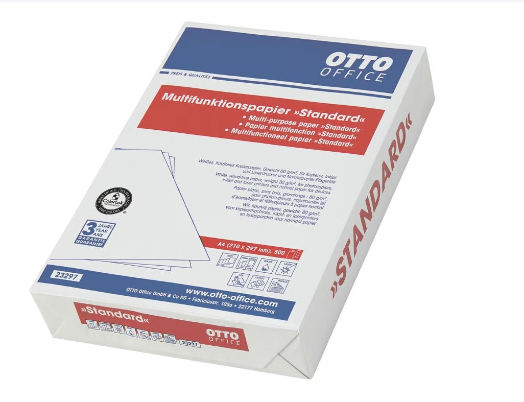 OTTO Office Standard - Papier multifonction Papier copie A4 2500 Blatt gesamt, 80g/qm