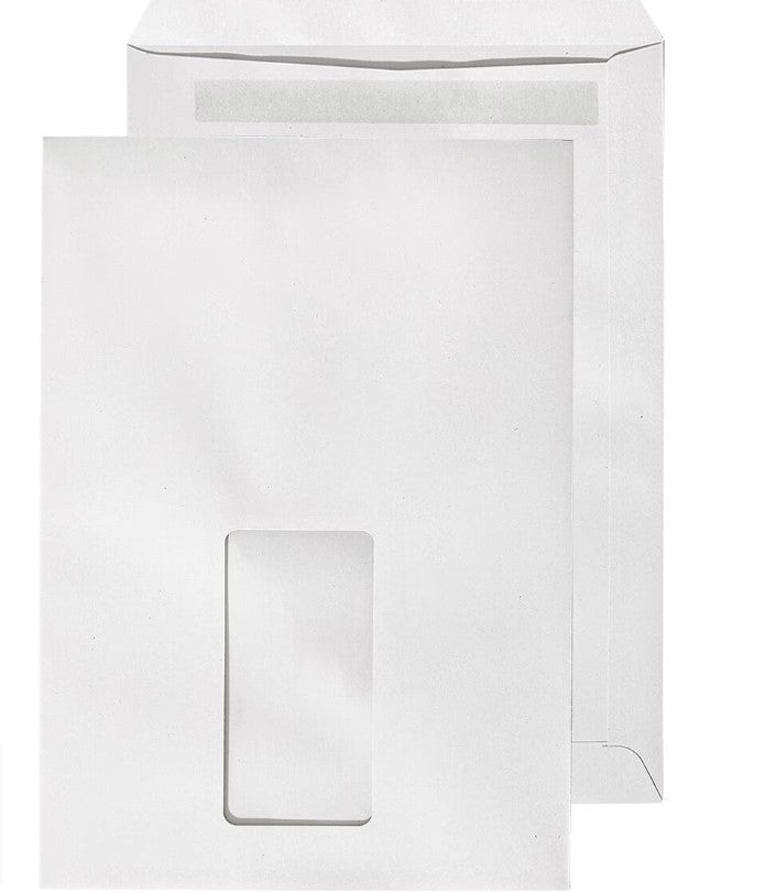OTTO Office Recycling-Aktentasche Nature, C5 100 g/m² mit Fenster, selbstklebend - 500 Stück