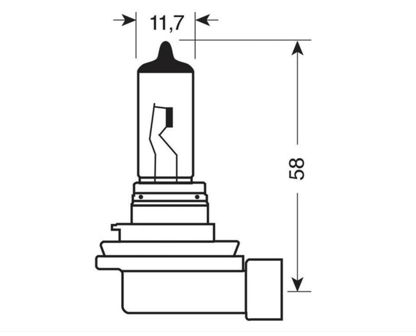 Osram Ultra Life H11 12V 55W PGJ19-2 Glühbirne 2 Stück
