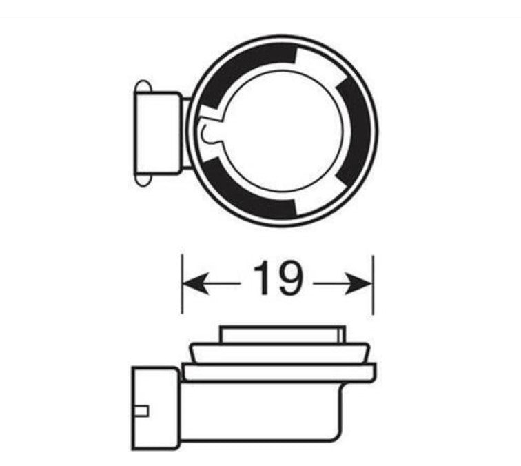 Osram Ultra Life H11 12V 55W PGJ19-2 Glühbirne 2 Stück