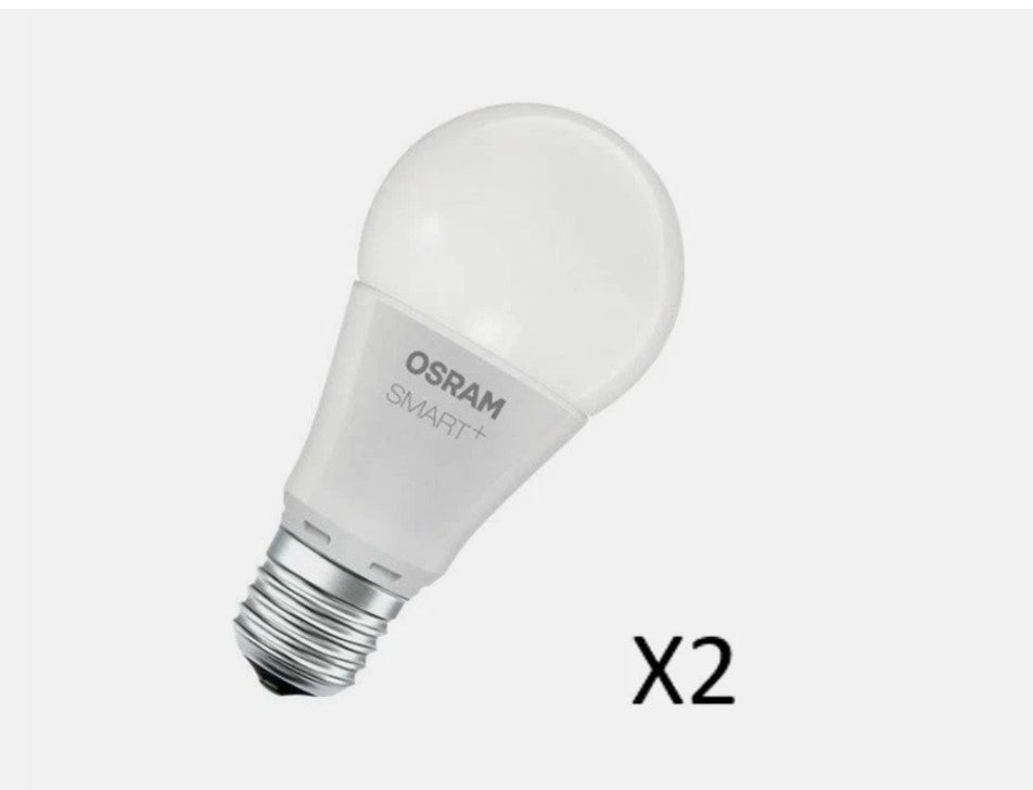 2 Stück OSRAM SMART+ Classic A60 Tunable White 8,5W 827-865 Dim E27 ZigBee A+