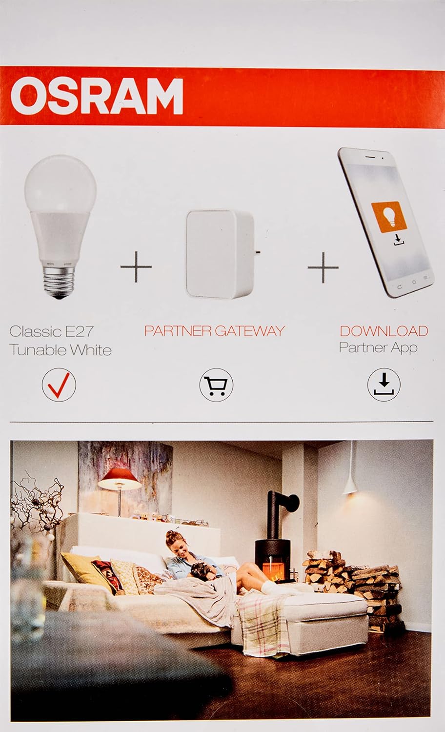 2 Stück OSRAM SMART+ Classic A60 Tunable White 8,5W 827-865 Dim E27 ZigBee A+